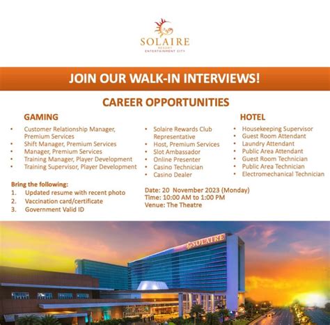 solaire interview questions|Solaire Resort & Casino Interview Questions (2024) .